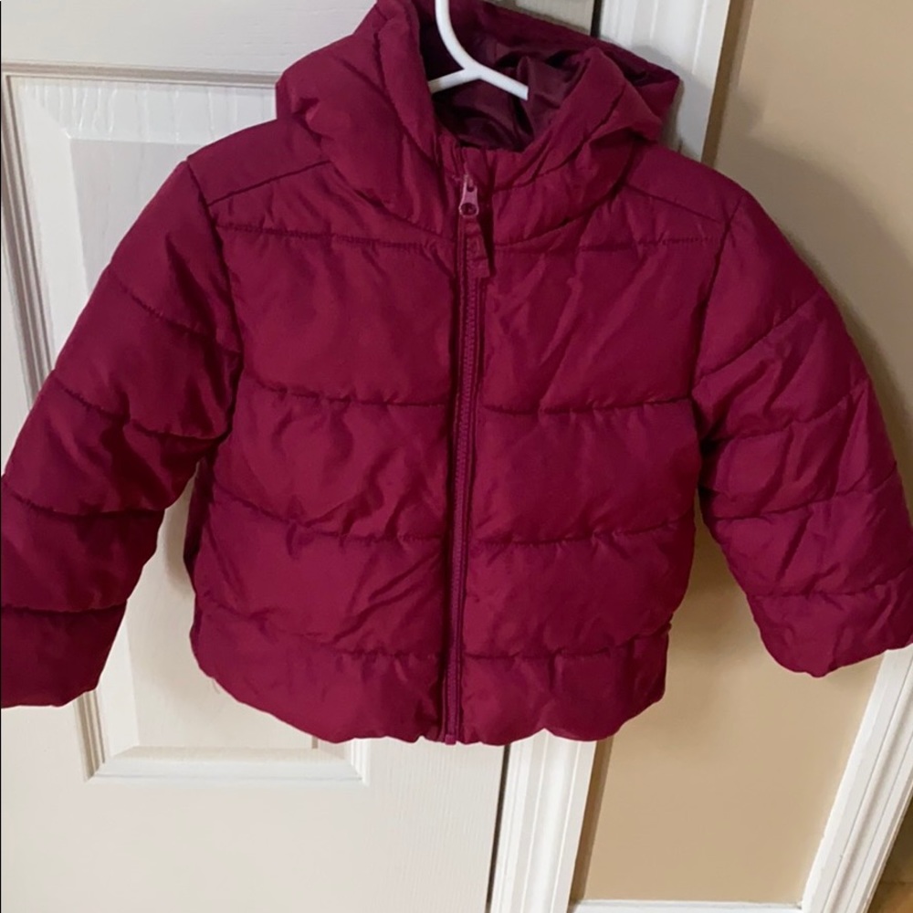 Deep purple puffer jacket